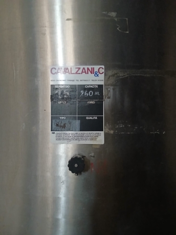 Serbatoi da stoccaggio hl 267 in acciaio inox