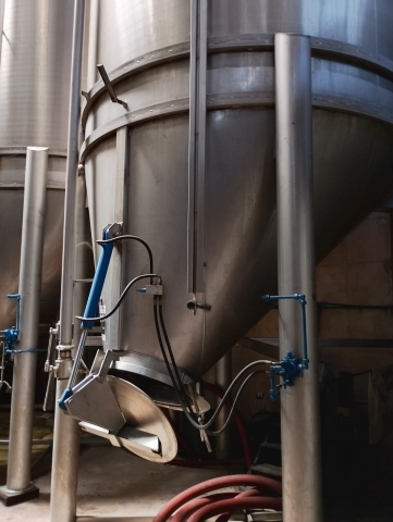 N5 vinificatori 400hl a becco di luccio in acciaio inox